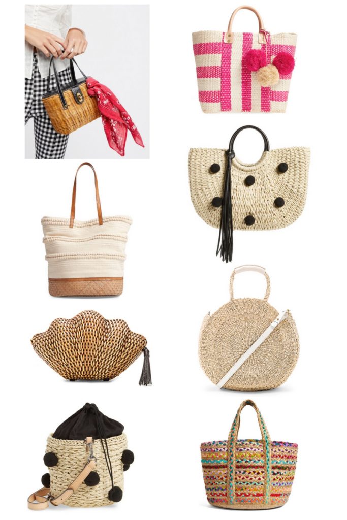 Wicker Bags And Baskets | Glamor and Gloss